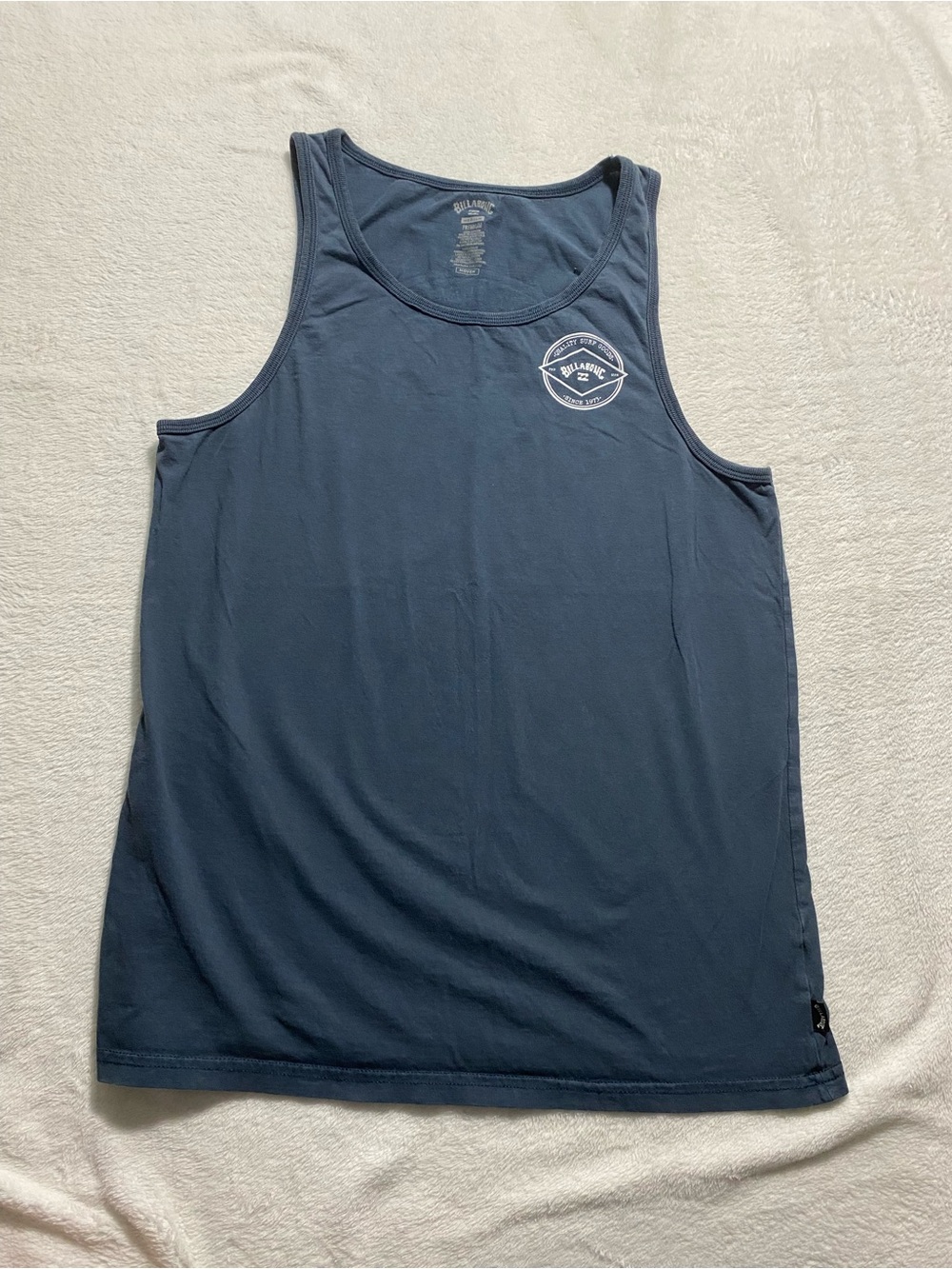 Billabong Men’s Dark Blue Logo Tank Top